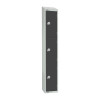 300mm Deep Locker 3 Door Coin Return Graphite Grey1950x300mm sloping top(Direct)