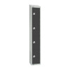 300mm Deep Locker 4 Door Combi Lock Graphite Grey1950x300mm Sloping Top (Direct)