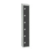 300mm Deep Locker 6 Door Elect Lock Graphite Grey1950x300mm Sloping Top(Direct)