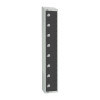 300mm Deep Locker 8 Door Coin Return Graphite Grey1950x300mm sloping top(Direct)