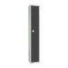 450mm Deep Locker 1 Door Padlock Graphite Grey - 1800x300x450mm (Direct)
