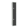 450mm Deep Locker 2 Door Camlock Graphite Grey - 1800x300x450mm (Direct)