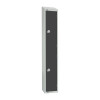 450mm Deep Locker 2 Door Coin Return Graphite Grey1950x300mm sloping top(Direct)