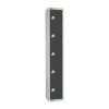 450mm Deep Locker 5 Door Combi Lock Graphite Grey 1950x300mm Sloping Top(Direct)