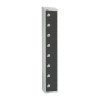 450mm Deep Locker 8 Door Camlock Graphite Grey-1950x300mm w/sloping top (Direct)