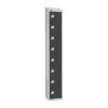 450mm Deep Locker 8 Door Elect Lock Graphite Grey 1950x300mm Sloping Top(Direct)