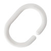 Essentials May Shower Curtain Ring White (Pack 12)