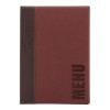 Securit Contemporary Menu Holder Wine Red with 1 Insert A4 - 4 Page