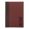 Securit Contemporary Menu Holder Wine Red with 1 Insert A4 - 4 Page