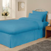 Essentials Spectrum Valances Kick Pleat Turquoise - Metric Single 100x200cm
