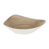 Churchill Stonecast Patina Antique Taupe Triangle Bowl235mm 9.25"(Box12)(Direct)
