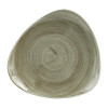 Churchill Stonecast Patina Antique Taupe Triangle Plate 229mm 9"(Box 12)(Direct)