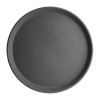 Anti-Slip Fibreglass Round Tray Black - 356mm 14"