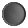 Anti-Slip Fibreglass Round Tray Black - 356mm 14"