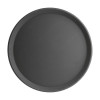 Anti-Slip Fibreglass Round Tray Black - 406mm 16"