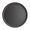 Anti-Slip Fibreglass Round Tray Black - 406mm 16"