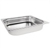 GASTRONORM -S/steel Gastronorm pan - 2/3rd size - 65mm deep(5.5ltr)