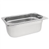GASTRONORM - S/steel Gastronorm pan - 1/4 size - 100mm deep(2.5ltr)