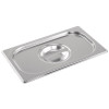 GASTRONORM -s/steel gastronorm lid - 1/4 size