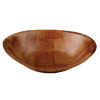 Oval Woven Wooden Bowl - 12x9"