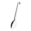 UTENSIL - Vogue Perforated Spoon with Hook - STAINLESS STEEL - 14" LONG