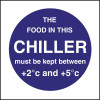 Chiller Display Temp Sign (Self-Adhesive)