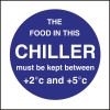 Chiller Display Temp Sign (Self-Adhesive)