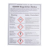 Sign / SELF ADHESIVE COSH REGULATION NOTICE - 350 X 270