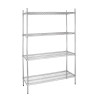 Vogue Flat Pack 4 Shelf Unit - 1220Wx460Dx1830mmH
