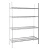 Vogue Flat Pack 4 Shelf Unit - 1220Wx460Dx1830mmH