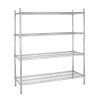 Vogue Flat Pack 4 Shelf Unit - 183Wx46Dx183cmH