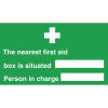 Nearest First Aid Person Sign (Self-Adhesive)
