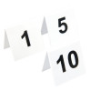 number / Plastic table numbers (free standing v shape) - 1 - 10 - PER SET