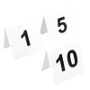 number / Plastic table numbers (free standing v shape) - 1 - 10 - PER SET