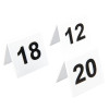 number / Plastic table numbers (free standing v shape) - 11 - 20 - PER SET