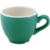 New Horizons Coloured Border Green Espresso Cup Solid 3oz (Box 24) (Direct)