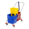 Jantex Dual Bucket Mop Wringer with Frame - 2x20Ltr