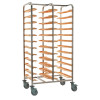 Bourgeat Cafeteria Clearing Trolley Side By Side 24 Trays, No Panel (Direct)