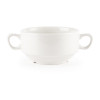 White Nova Consomme Bowl with Handles 14oz (Box 24)