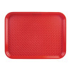 Tray /Polyproplene Tray - textured surface - red - 18" x 14" approx
