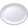 Black Line Oval Plate/Platter 10" (Box 12) (Direct)