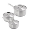 Sale Offer : Best Selling Vogue St/St Saucepan Set & Lids M922 M943 M944