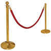 Bolero Ball Top St/St Barrier Post Brass Plated