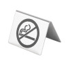 sign / STAINLESS STEEL - NO SMOKING table signs (1053/001)