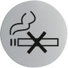 No Smoking S/A Door Sign St/St