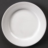 Olympia Linear Wide Rimmed Plate 20cm 8" (Box 12)
