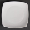 PLATE /OLYMPIA -Whiteware Rounded Square Plate - 185mm/7" - PER BOX OF 12 - U169