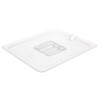 Vogue Clear Polycarbonate GN Notched Lid - 1/2