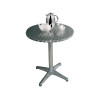 Bolero Round Pedestal Bistro Table St/St Top - 800mm