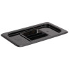 Vogue Black Polycarbonate Lid - 1/4